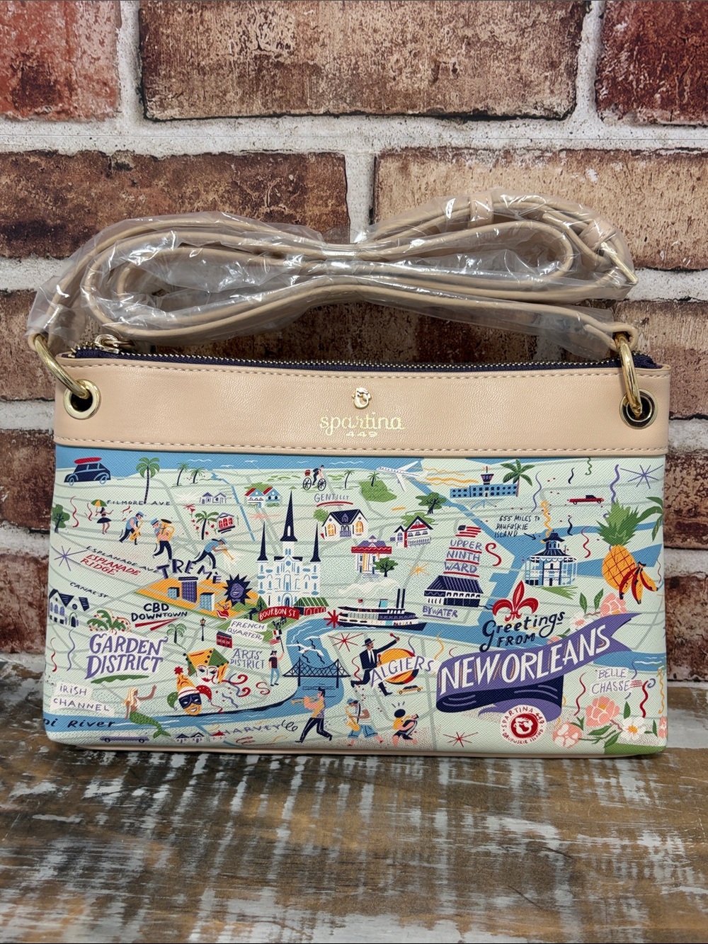 Spartina 449 New Orleans Crossbody Bag - NWT - Picture 3 of 12